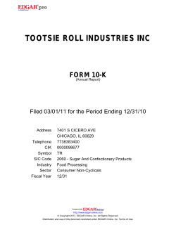 tootsie roll industries inc