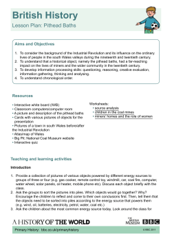Lesson Plan - Pithead Baths