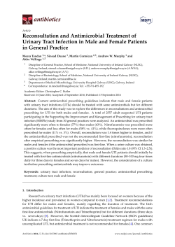 Reconsultation and Antimicrobial Treatment of Urinary Tract