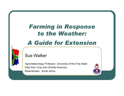 Farming in Response to the Weather A guide for extension_c