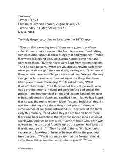 Sermon Notes - Emmanuel Lutheran Church, Virginia Beach