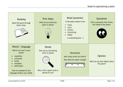 Reading First ideas Mood (purpose) Quotation Words / language