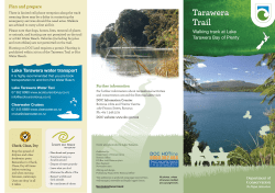 Tarawera Trail - Department of Conservation