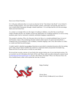 One School, One Book