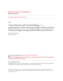 "Some friends and I started talking...": a participatory action research