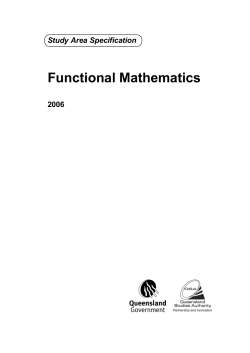 Functional Mathematics (2006)