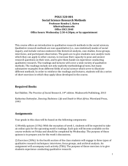 Social Science Research Methods