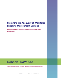 Projecting the Adequacy of Workforce Supply to Meet Patient Demand