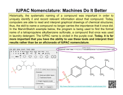 IUPAC Nomenclature: Machines Do It Better