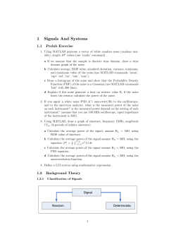 1 Signals And Systems