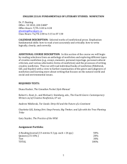 Outline - Department of English