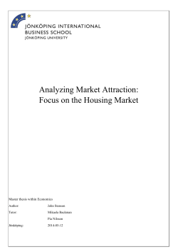 Analyzing Market Attraction: Focus on the Housing Market