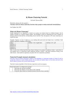 K-Means Clustering Tutorial