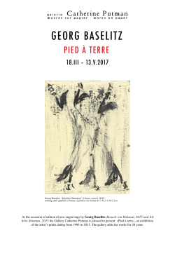 georg baselitz - Galerie Catherine Putman