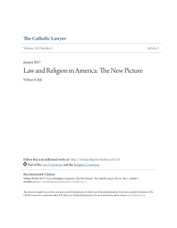 Law and Religion in America: The New Picture