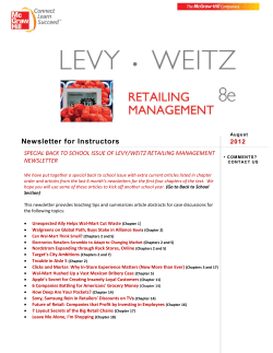 August 2012 - Warrington College of Business