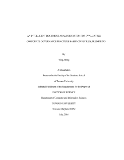 AN INTELLIGENT DOCUMENT ANALYSIS SYSTEM - MD-SOAR