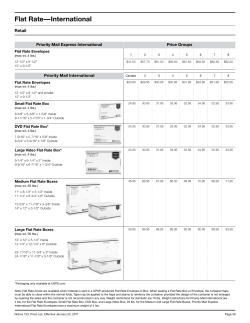 Flat Rate&mdash;International