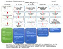 NCCP certification requirement chart