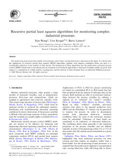 Recursive partial least squares algorithms for