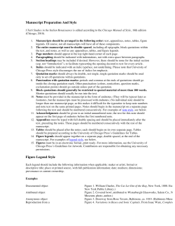 ITS Journal Style Sheet (English) - Villa I Tatti