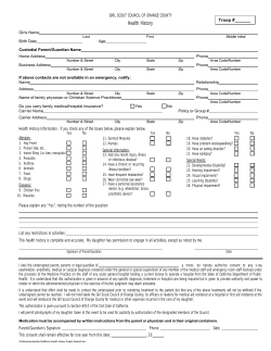 Health History English Spanish