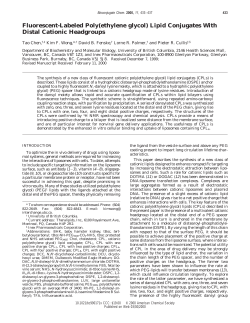Fluorescent-Labeled Poly(ethylene glycol)