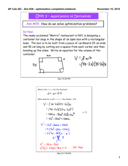 AP Calc BC - Aim 30 - Manhasset Public Schools