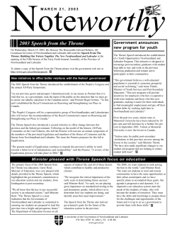 March 20-2003.qxd - Government of Newfoundland and Labrador