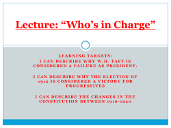 Lecture: &ldquo;Who`s in Charge&rdquo;