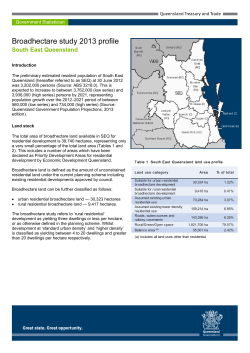 Broadhectare Study 2012 profile, South East Queensland