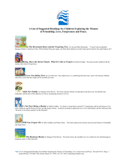 CHILDREN &ndash; Books about Forgiveness, Love