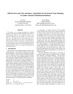 Efficient Inverted Lists and Query Algorithms for Structured Value
