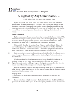 A Bigfoot by Any Other Name . . .