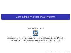 Controllability of nonlinear systems