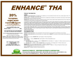 TECHNICAL HUMIC ACIDS Liquid Concentrate