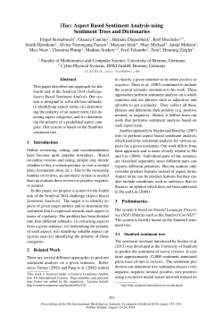 iTac: Aspect Based Sentiment Analysis using Sentiment Trees and