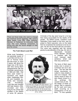 The Truth About Louis Riel