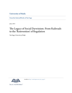 The Legacy of Social Darwinism: From Railroads to the `Reinvention