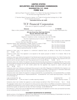 TCF Financial Corporation - Investor Relations