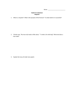 Death of a Salesman Requiem 1. What is a requiem?