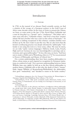 Nature, Human Nature, and Human Difference: Race in Early