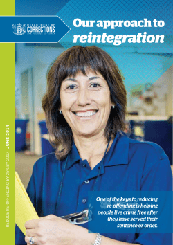 Our approach to reintegration