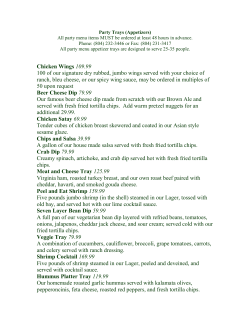 Party Trays (Appetizers)