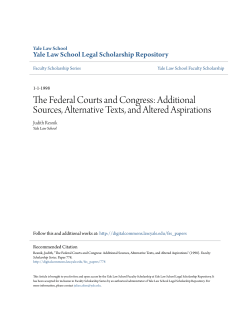 The Federal Courts and Congress