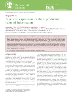 A general expression for the reproductive value