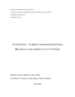 tax system - The George Washington University