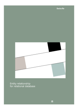 Entity relationship for relational database