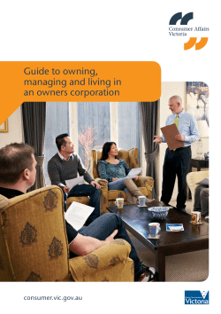 Guide to owning, managing and living in an owners corporation PDF