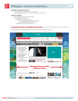 Wallpaper Creative Guidelines